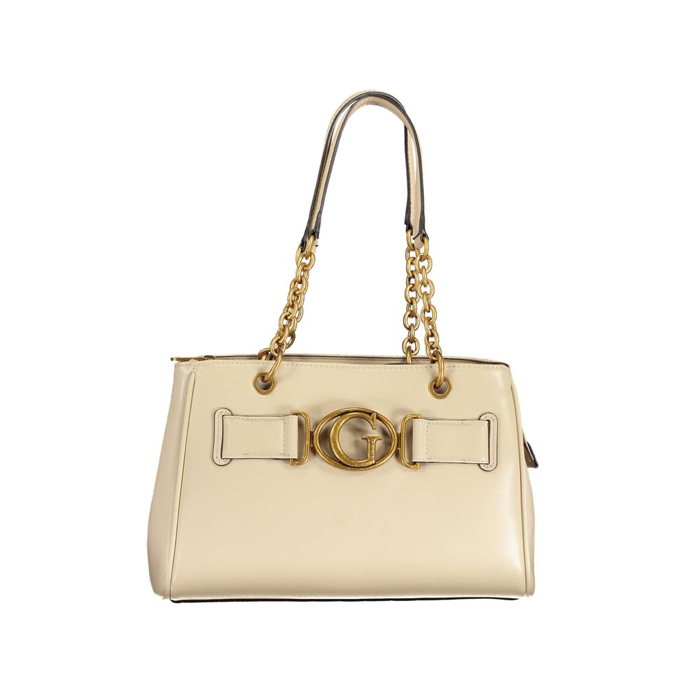 Beige Polyethylene Handbag