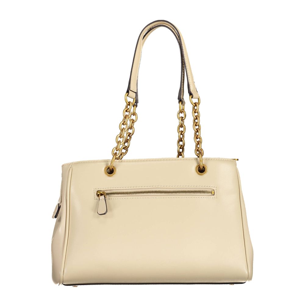 Beige Polyethylene Handbag