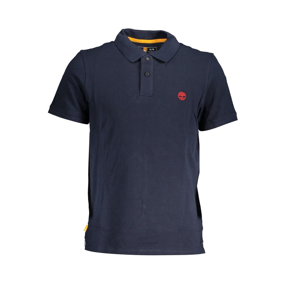 Polo de algodón azul