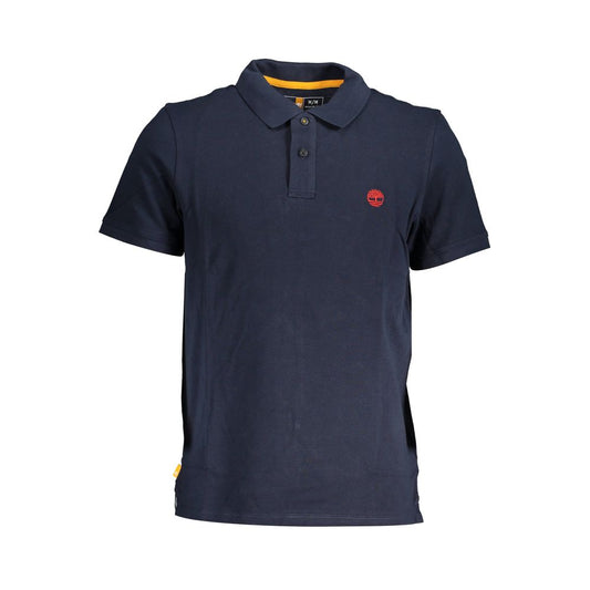 Polo de algodón azul