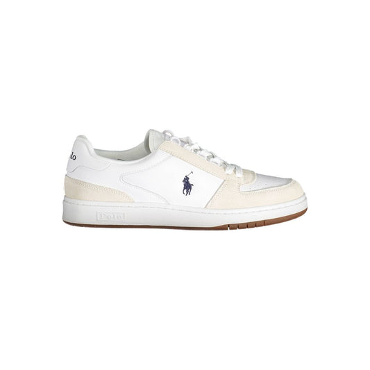 White Polyester Sneaker