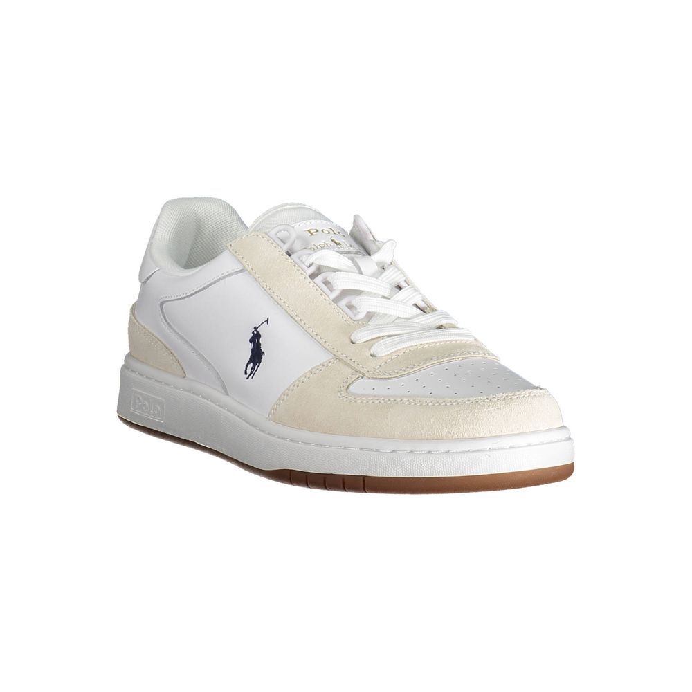 White Polyester Sneaker