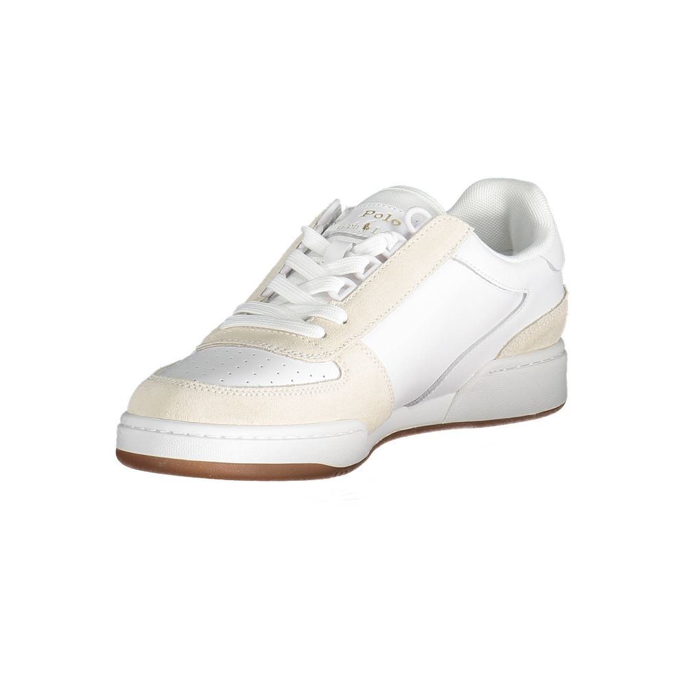 White Polyester Sneaker