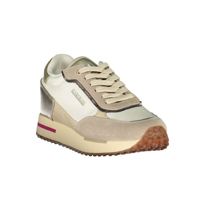 Beige Polyester Sneaker