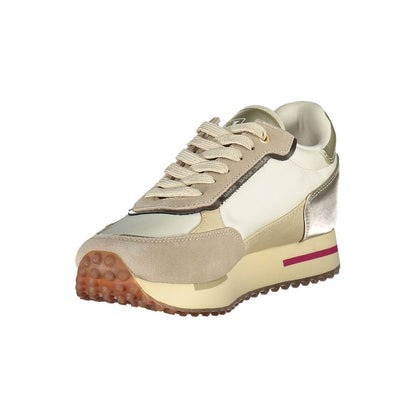 Beige Polyester Sneaker