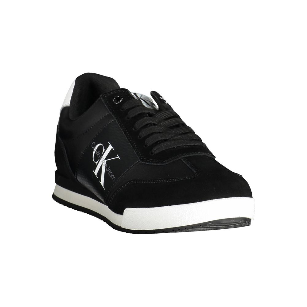 Black Polyester Sneaker