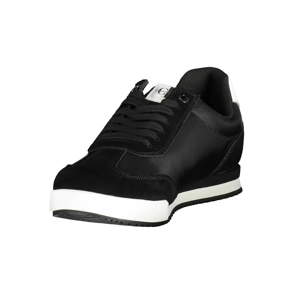 Black Polyester Sneaker