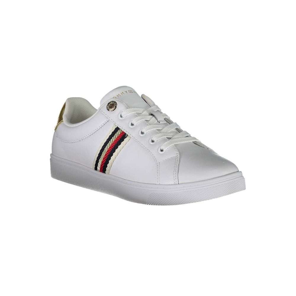 White Polyester Sneaker