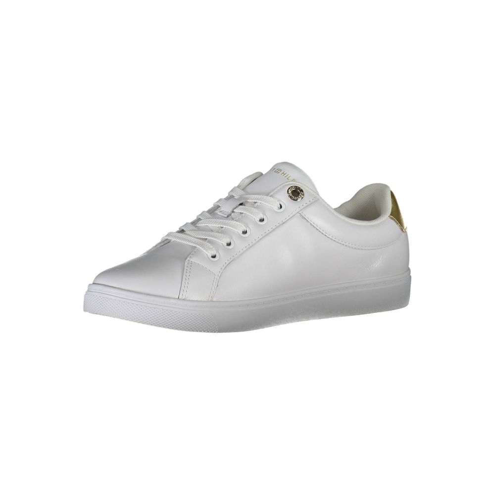 White Polyester Sneaker