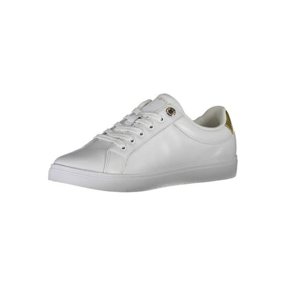 White Polyester Sneaker