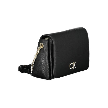 Black Polyester Handbag