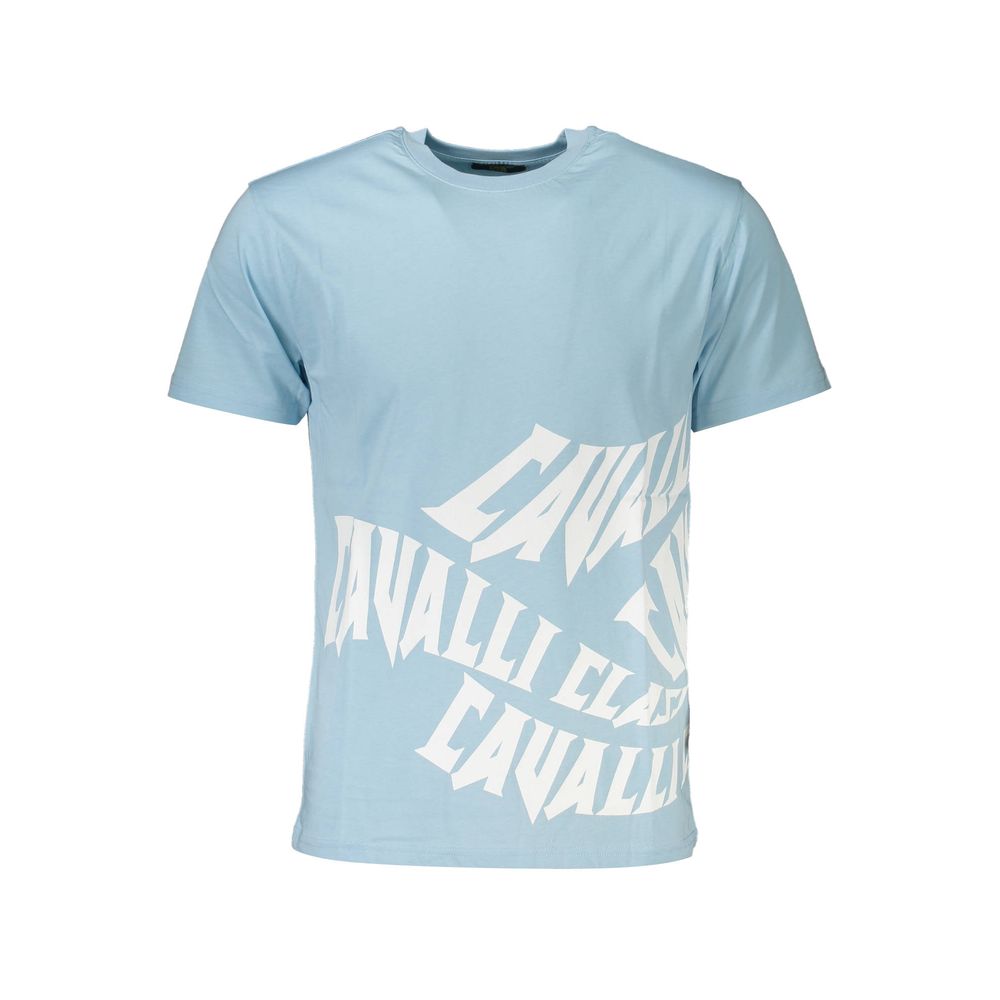 Camiseta azul de algodón