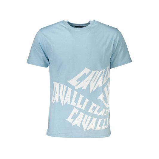 Camiseta azul de algodón