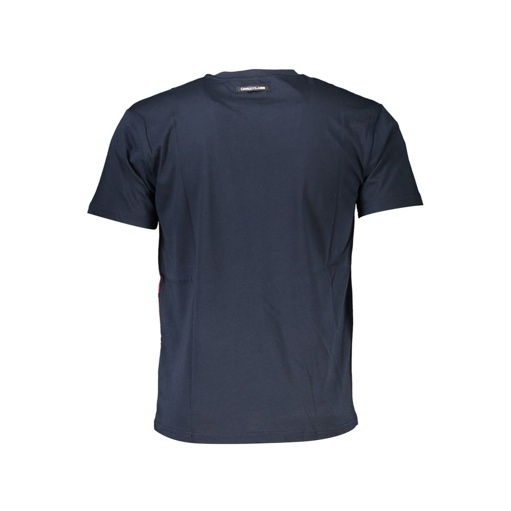 Camiseta azul de algodón