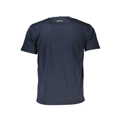 Camiseta azul de algodón