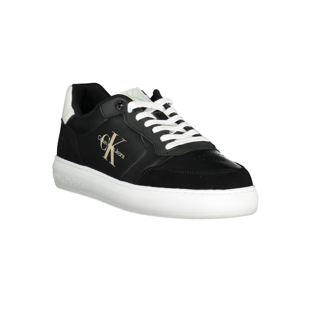 Black Polyester Sneaker