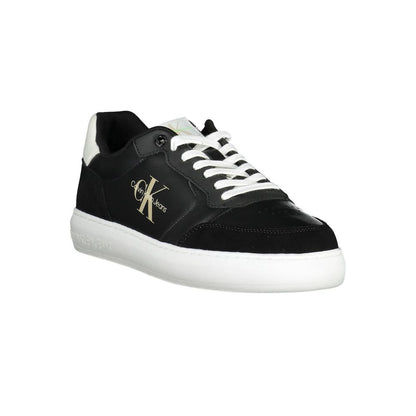 Black Polyester Sneaker