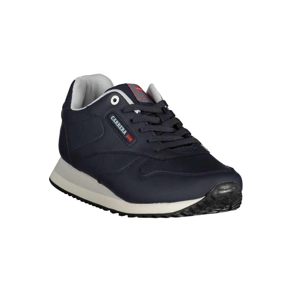 Blue Polyester Sneaker