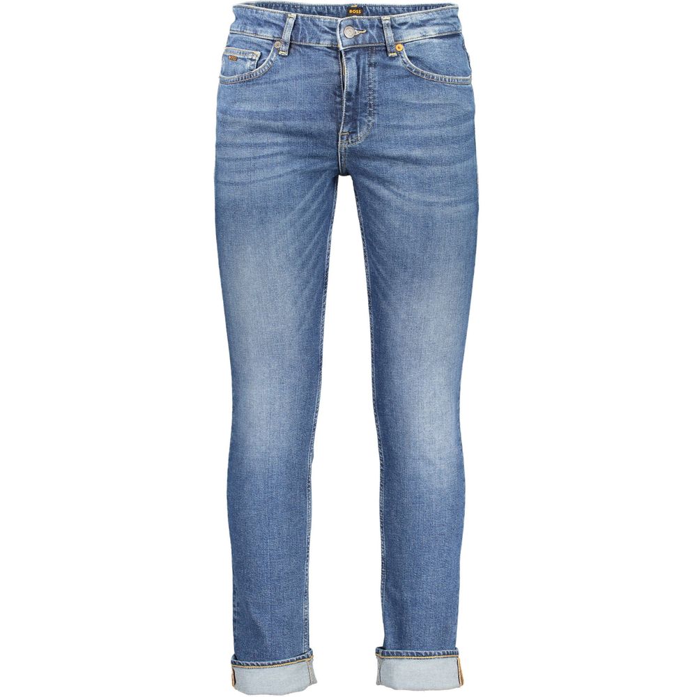 Pantalones y vaqueros de algodón azules
