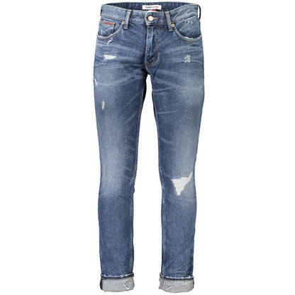 Pantalones y vaqueros de algodón azules