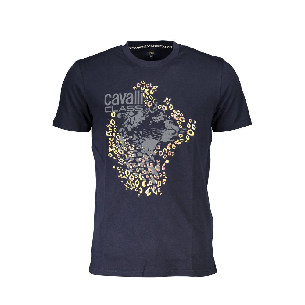 Camiseta azul de algodón
