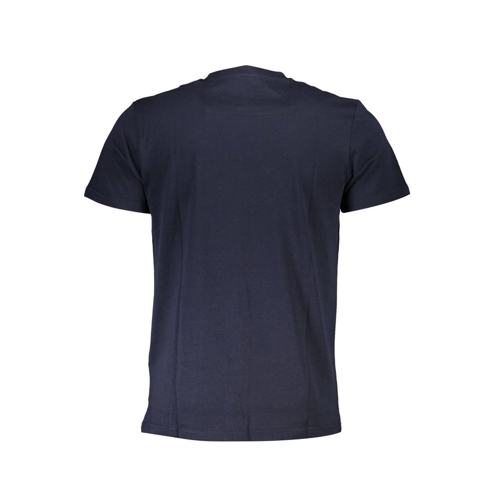 Camiseta azul de algodón
