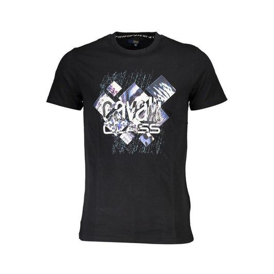 Camiseta negra de algodón