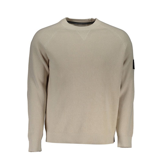 Beige Cotton Sweater