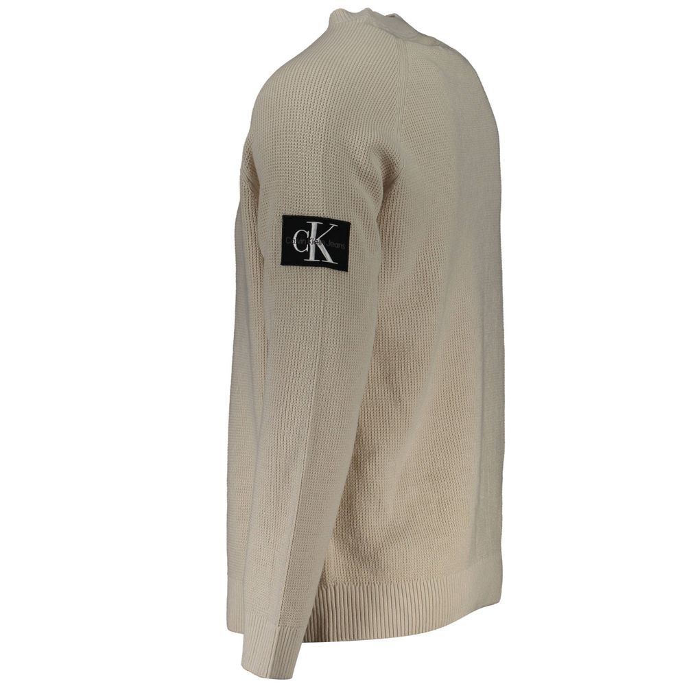 Beige Cotton Sweater