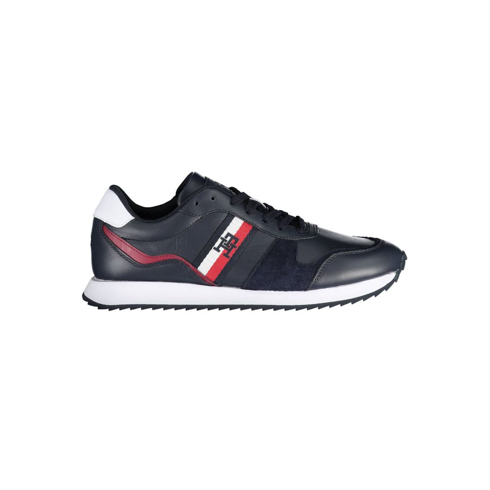 Blue Polyester Sneaker