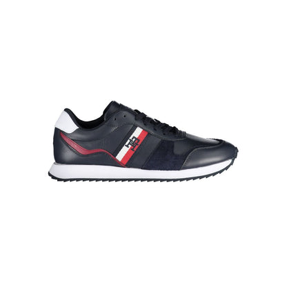 Blue Polyester Sneaker