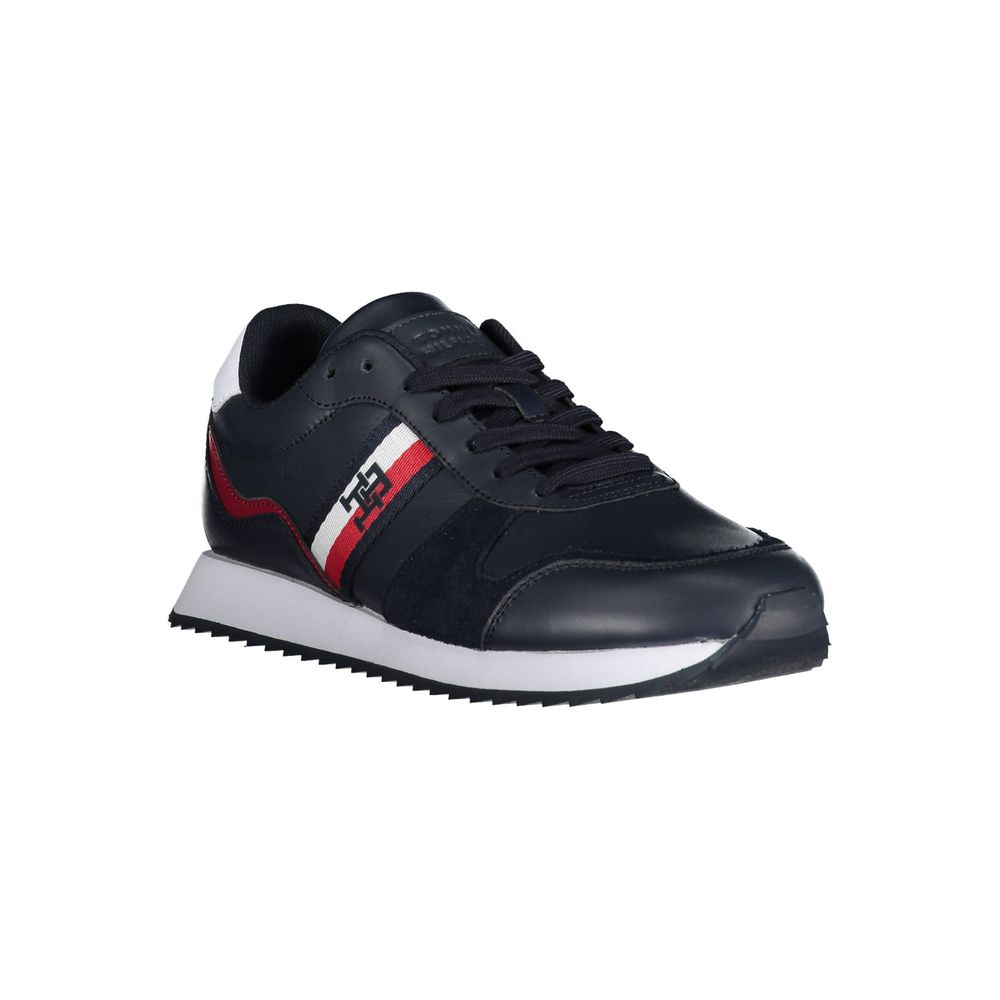 Blue Polyester Sneaker