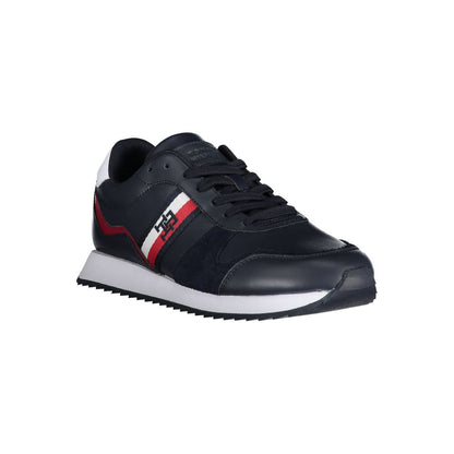 Blue Polyester Sneaker