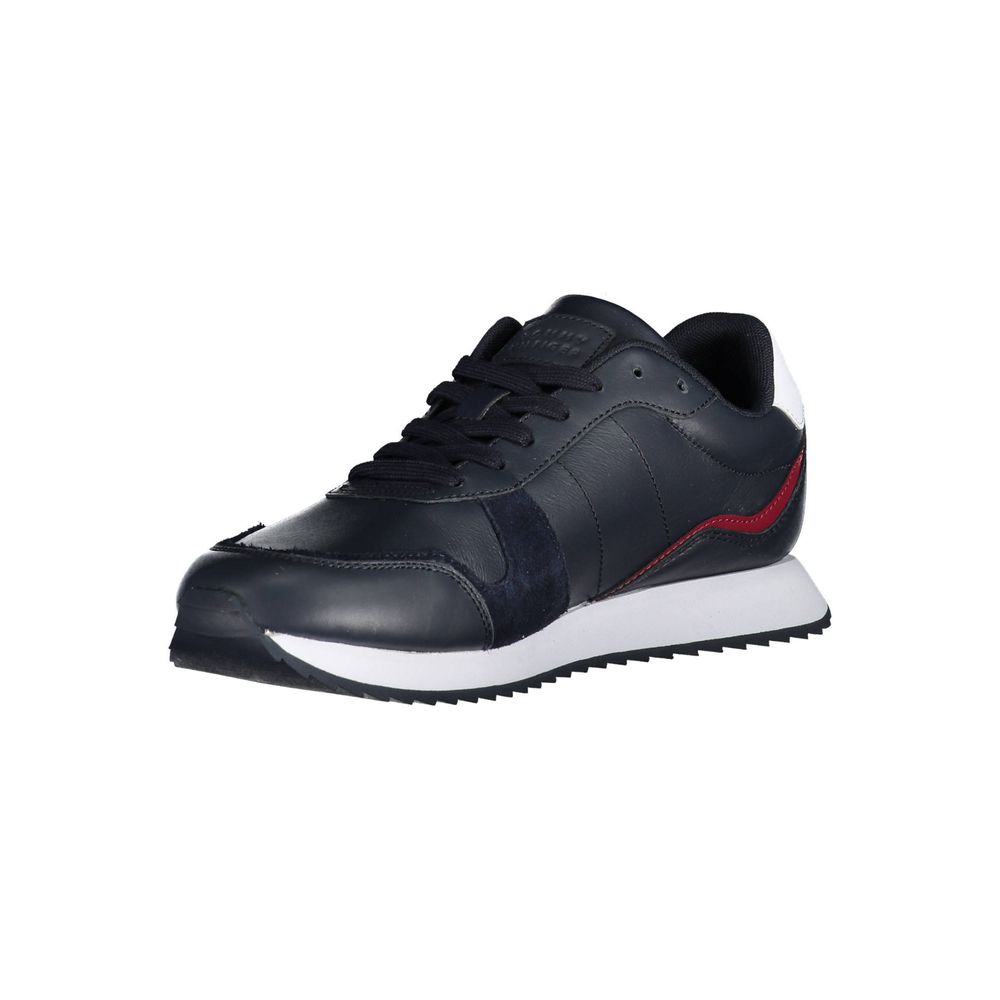 Blue Polyester Sneaker