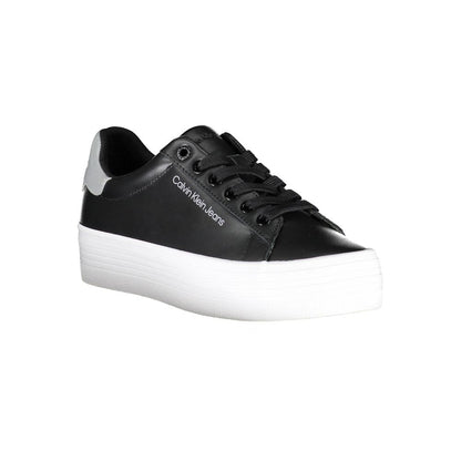 Black Polyester Sneaker