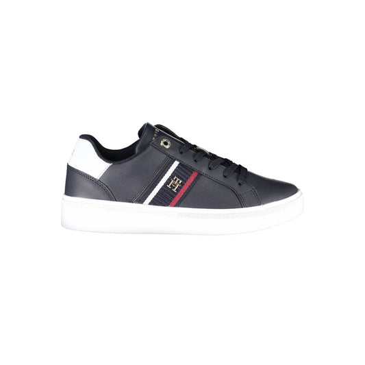 Blue Polyester Sneaker