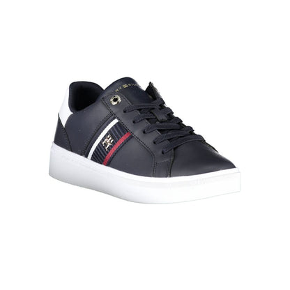 Blue Polyester Sneaker