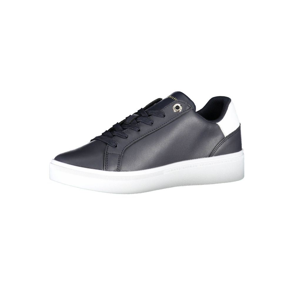 Blue Polyester Sneaker