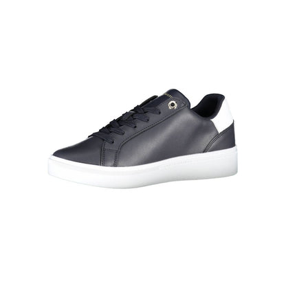 Blue Polyester Sneaker