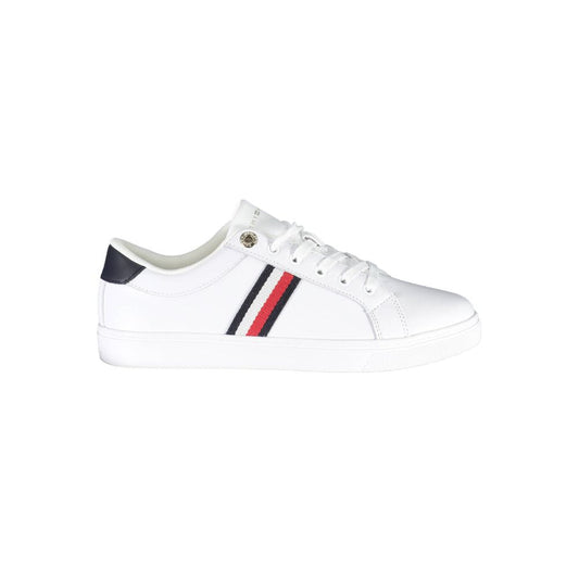 White Polyester Sneaker