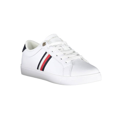 White Polyester Sneaker