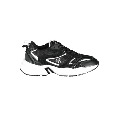 Black Polyester Sneaker