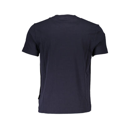 Camiseta azul de algodón