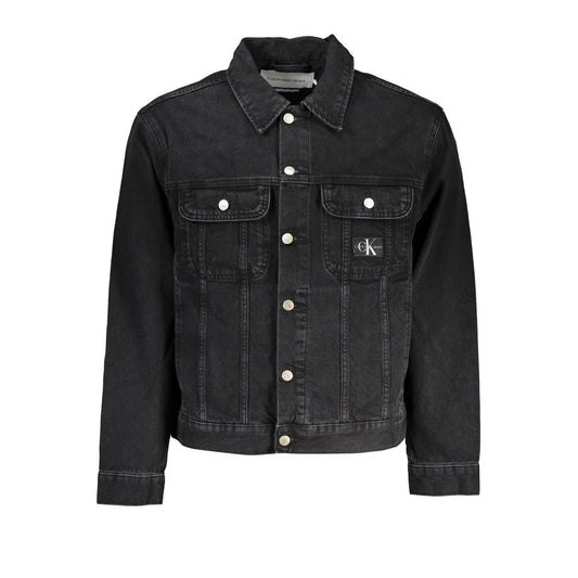 Chaqueta negra de algodón