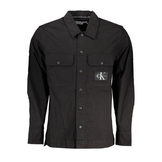 Camisa negra de algodón
