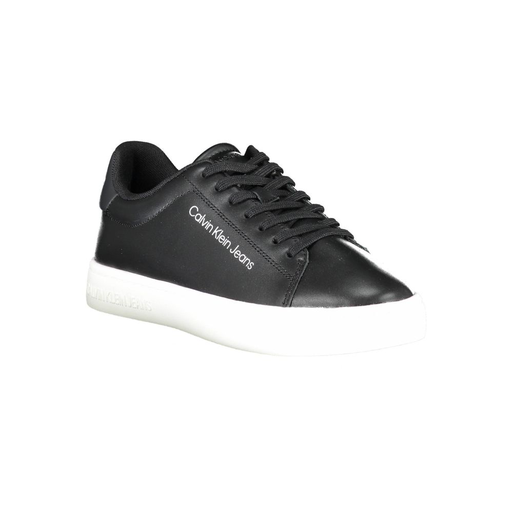 Black Polyester Sneaker