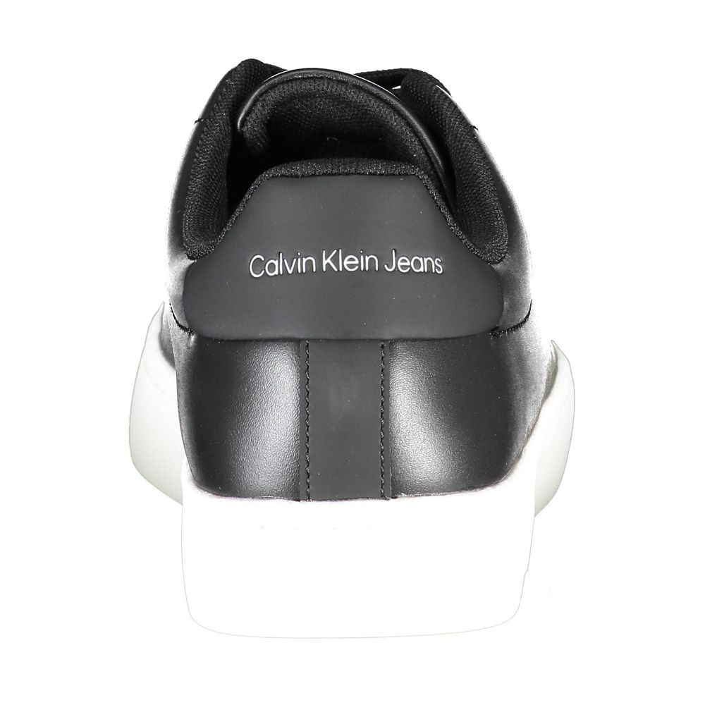 Black Polyester Sneaker