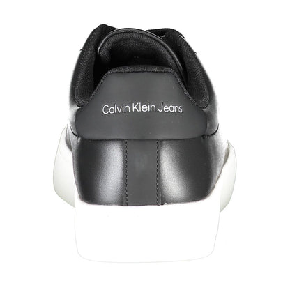 Black Polyester Sneaker