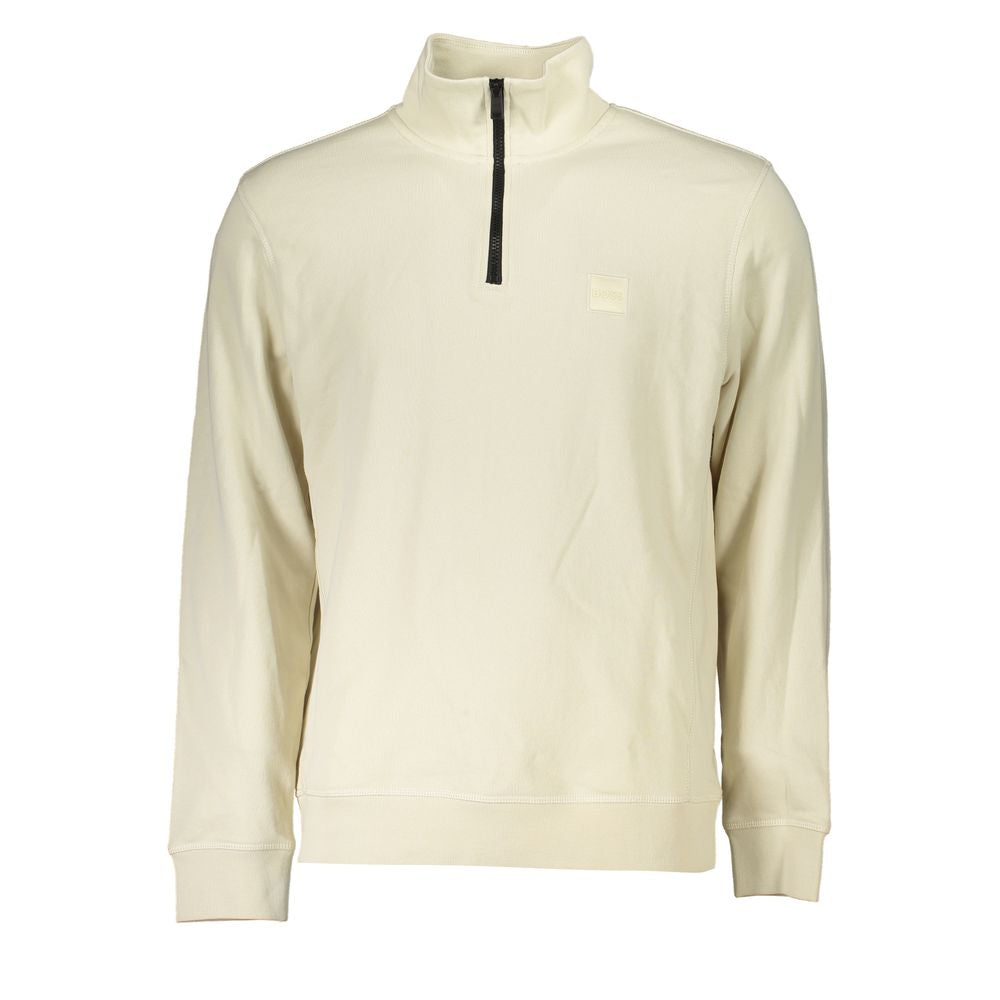 Beige Cotton Sweater
