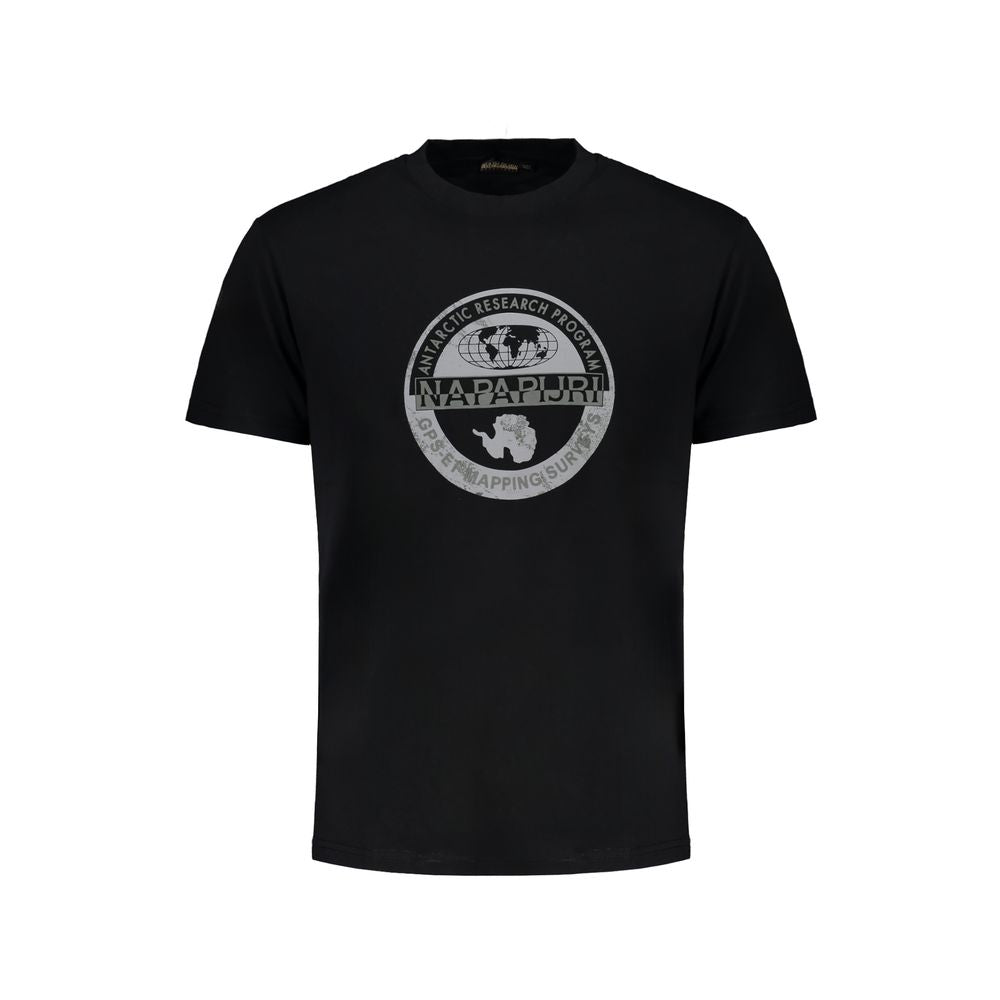 Camiseta negra de algodón